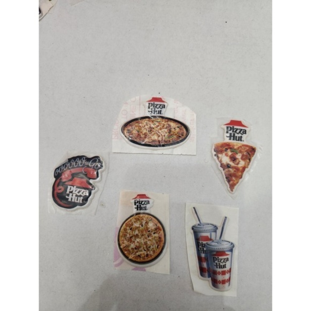 Vintage Pizza Hut Lifesavers Smurfs‎ CopperTan Stickers Lot of 8